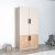 Newra Kleiderschrank - Kiefer/Beige