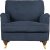 Howard London Premium Sessel - blau + Textilreinigung fr Mbel