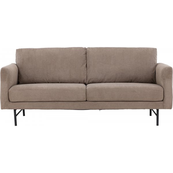 Sky 3-Sitzer-Sofa - Schwarz/Braun