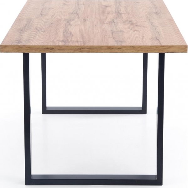 Kasady Esstisch 135-185 cm - Wotan Eiche/schwarz