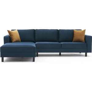 Kale Sofa links - Blauer Samt