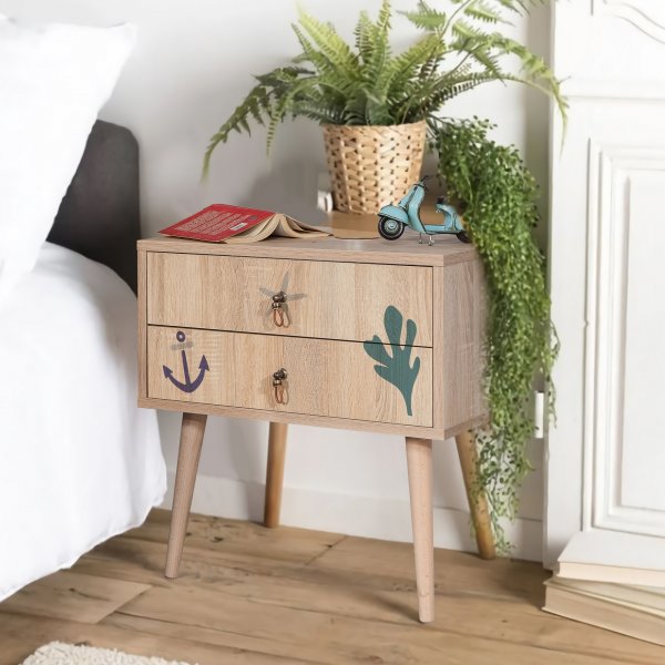 City Marin Nachttisch - Beige