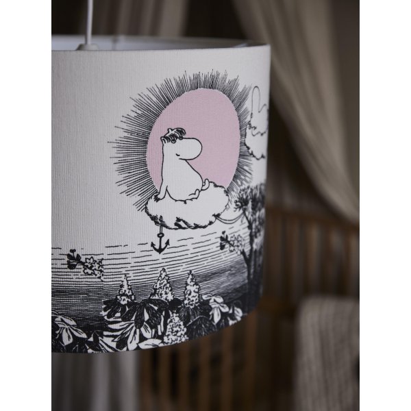 Zylindrischer Mumin-Himmel-Deckenlampenschirm - Sky - 35 cm