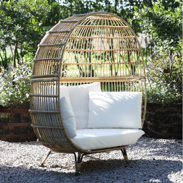 Iglu-Lounge-Sofa aus Rattan