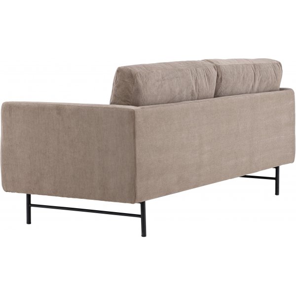 Sky 3-Sitzer-Sofa - Schwarz/Braun