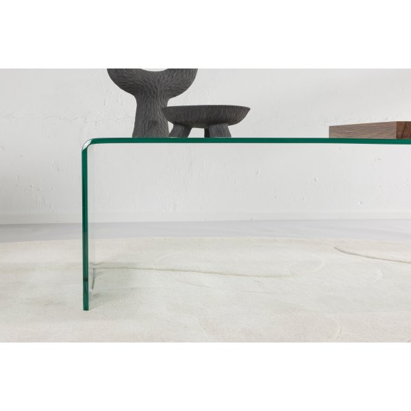 Telemark Couchtisch 110 x 50 cm - Transparent/Walnuss