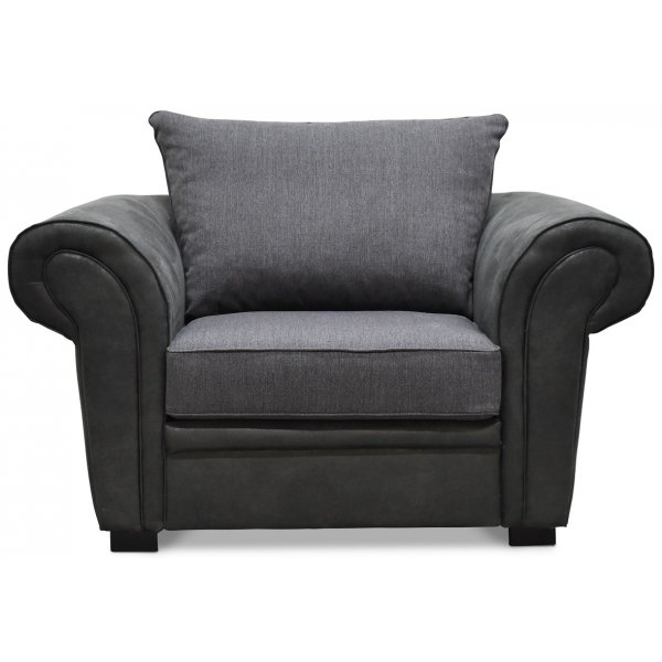 Delux Sessel - Grau/Anthrazit/Vintage + Textilpflege für Möbel Delux Sessel - Grau/Anthrazit/Vintage + Textilpflege für Möbel