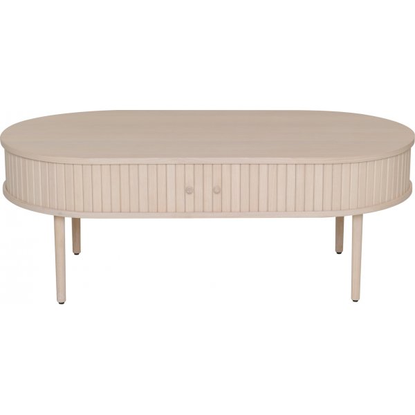 Slide Couchtisch 120 x 60 cm - Wei pigmentierte Eiche