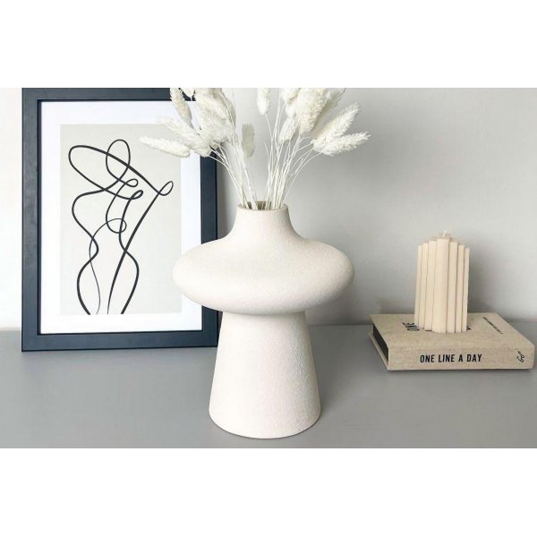 Pilzvase - Weiß Pilzvase - Weiß