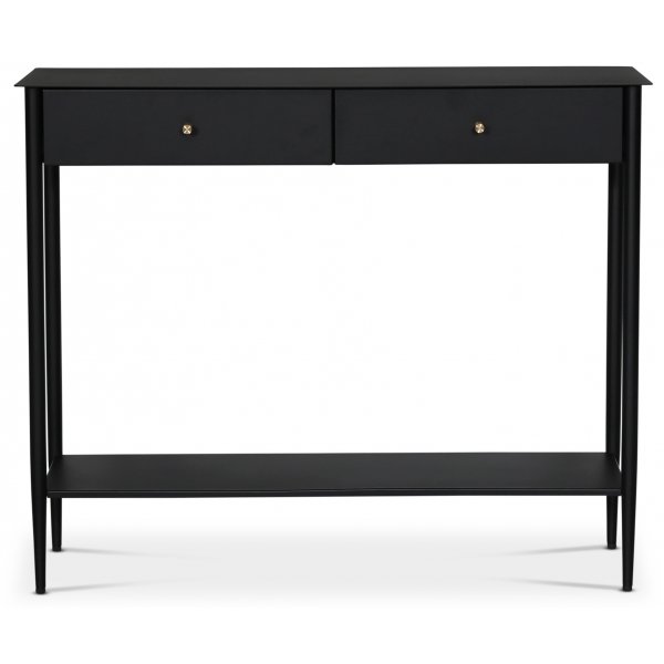Flash Konsolentisch 100 x 31 cm - Schwarz / Messing