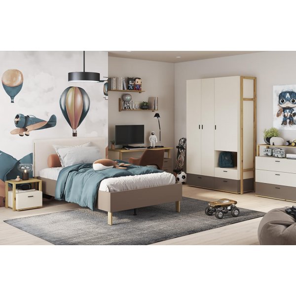 Lenny Wandregal - Artisan Eiche/Beige/Trüffel Lenny Wandregal - Artisan Eiche/Beige/Trüffel