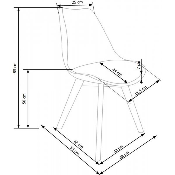 Stuhl Alvida - weiß Stuhl Alvida - weiß
