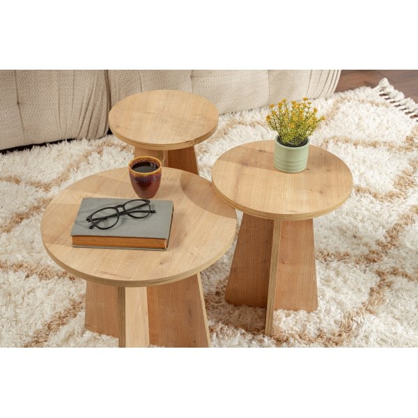 Lume Couchtisch-Set - Saphireiche Lume Couchtisch-Set - Saphireiche