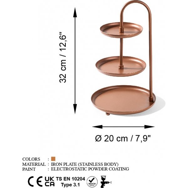Dekorative Schale Kalki - Kupfer Dekorative Schale Kalki - Kupfer