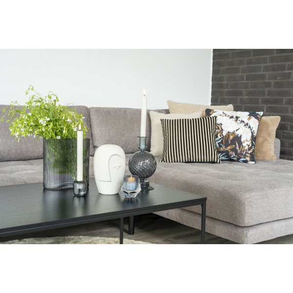 Serpa Kissen 43x43 cm - Schwarz/Beige Serpa Kissen 43x43 cm - Schwarz/Beige