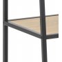 Seaford Leiterregal 77x174 cm - Eiche/schwarz
