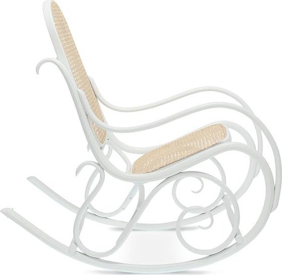 Schaukelstuhl Nr. 21 mit Rattanpolsterung - Beliebige Farbe des Gestells