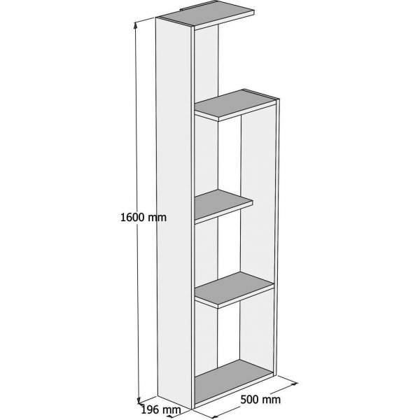 Zauberstab-Bcherregal - Wei