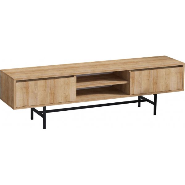 Matias Medienbank - Eiche/schwarz