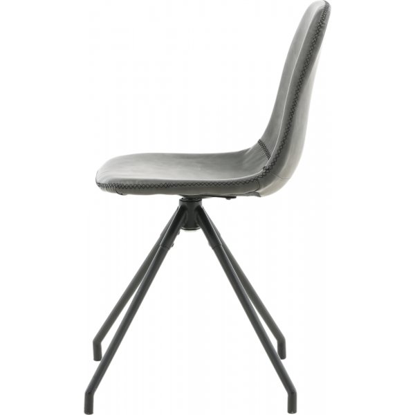 Drehbarer Esszimmerstuhl Bridge - Schwarzes PU Drehbarer Esszimmerstuhl Bridge - Schwarzes PU