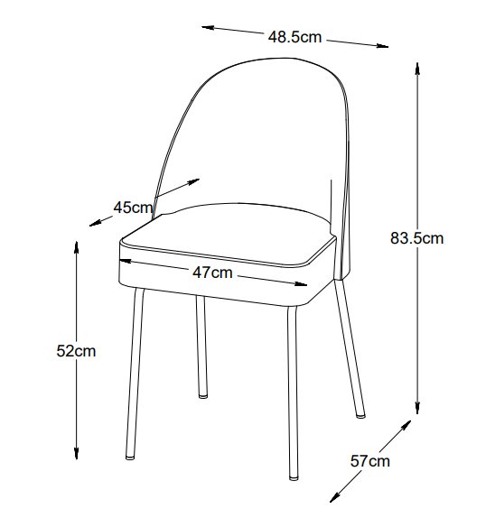 Zirkusstuhl aus grauem Chenille