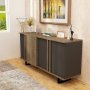 Deko-Sideboard - Nussbaum/Anthrazit