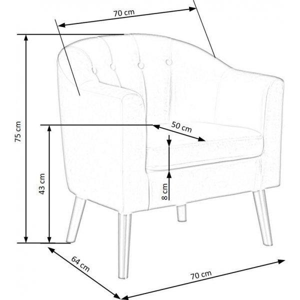 Aric Sessel - Grau/Schwarz Aric Sessel - Grau/Schwarz