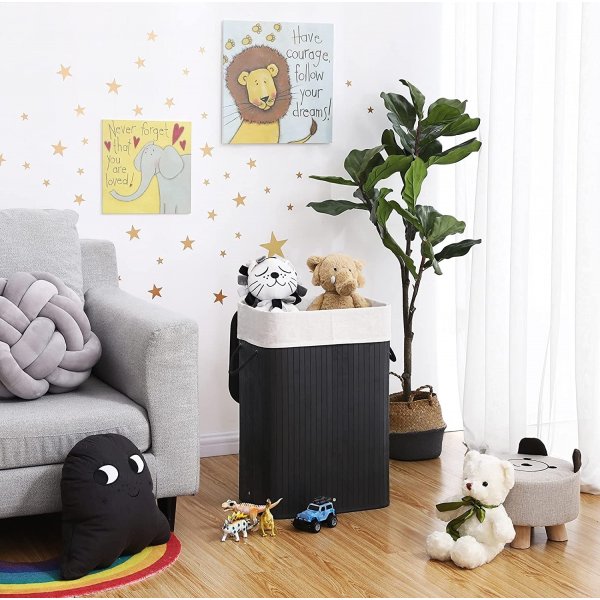 Carolin Wäschekorb 72 l - Schwarz Carolin Wäschekorb 72 l - Schwarz