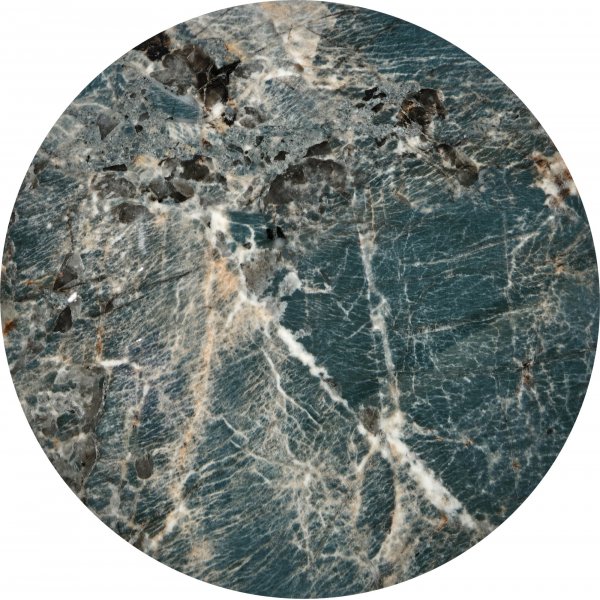 Morena Couchtisch Ø50 cm - Grüner Marmor/Schwarz/Gold Morena Couchtisch Ø50 cm - Grüner Marmor/Schwarz/Gold