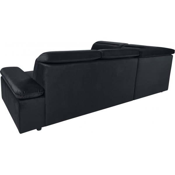Darby Ecksofa links - Schwarz