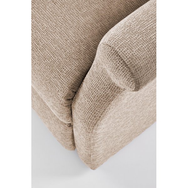 Relaxsessel mit Massagefunktion aus beigem Stoff Relaxsessel mit Massagefunktion aus beigem Stoff