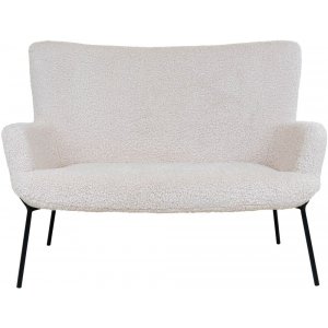 Glasgow 2-Sitzer Sofa - Schaffell (Kunstleder)/schwarz