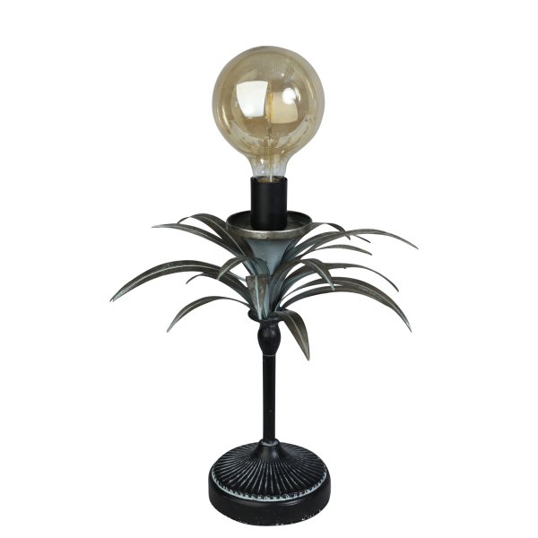 Palm Tischlampe H 40 cm - Vintage / Silber