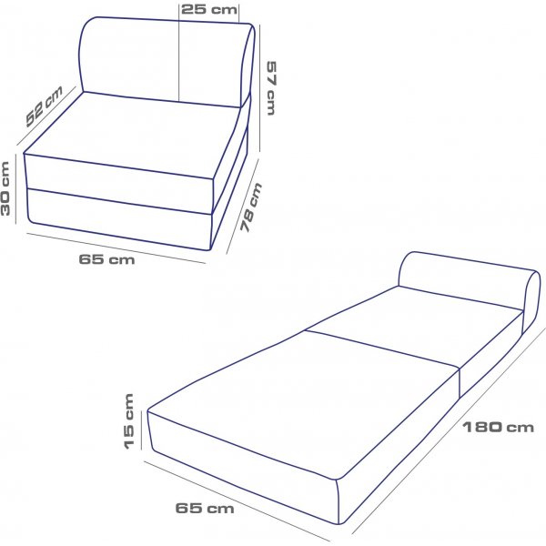 Magisches Schlafsofa - Hellbraun Magisches Schlafsofa - Hellbraun