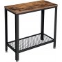 Freddie Beistelltisch 60 x 30 cm - Braun/Schwarz