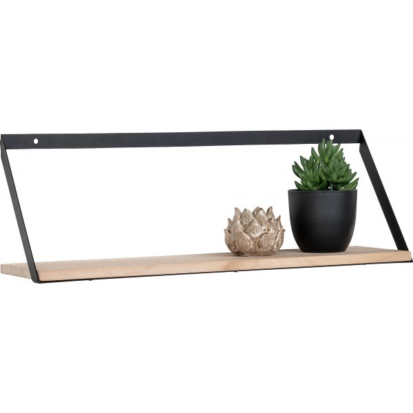 Wandregal Basel - Beige/Schwarz