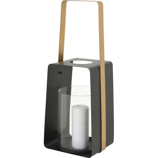 Lyngor Kerzenlaterne klein - Schwarz/Gold Lyngor Kerzenlaterne klein - Schwarz/Gold