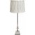 Linn Pliss Stitch Tischlampe - Offwhite/Chrom - 66 cm