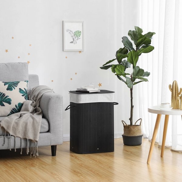 Carolin Wäschekorb 72 l - Schwarz Carolin Wäschekorb 72 l - Schwarz