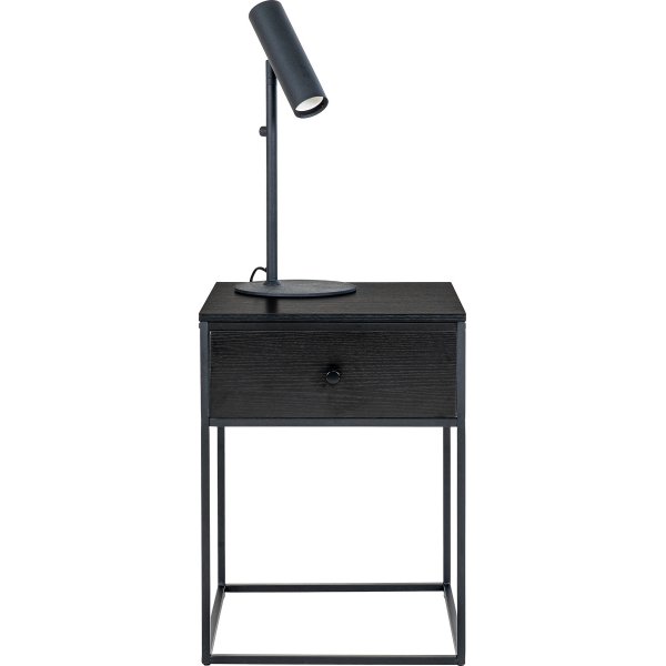 Weie Nachttische - Schwarz