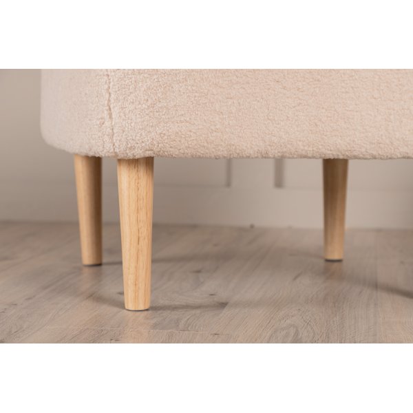 Hocker Salina - Weies Vlies