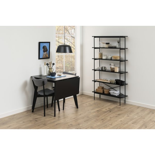 B�cherregal Angus 172 cm - Schwarz