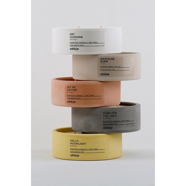 Bby Sunshine Duftkerze niedrig - Weiß Bby Sunshine Duftkerze niedrig - Weiß