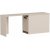 Akser Schreibtisch 180 x 47 cm - Heller Walnuss/Beige