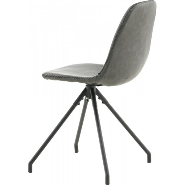 Drehbarer Esszimmerstuhl Bridge - Schwarzes PU Drehbarer Esszimmerstuhl Bridge - Schwarzes PU