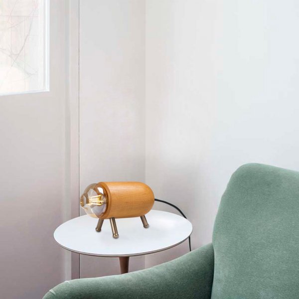 Kavuk Tischlampe 127 - Holz