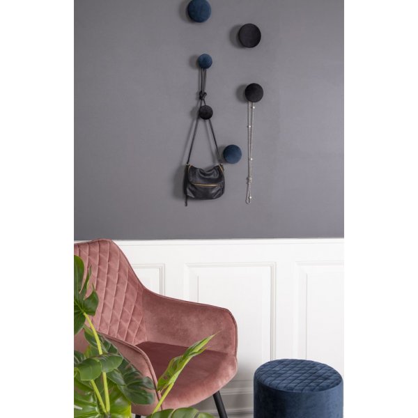 Giza Wandknpfe zum Aufhngen - Blau/Messing - 3 Stk