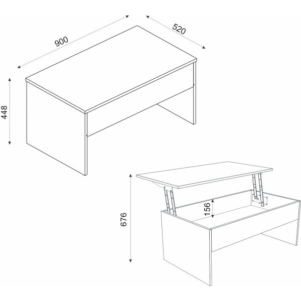 Akilli Couchtisch - Travertin Akilli Couchtisch - Travertin