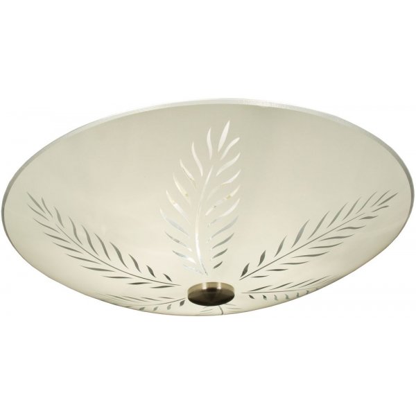 Plafond Palmblatt - Wei/Stahl