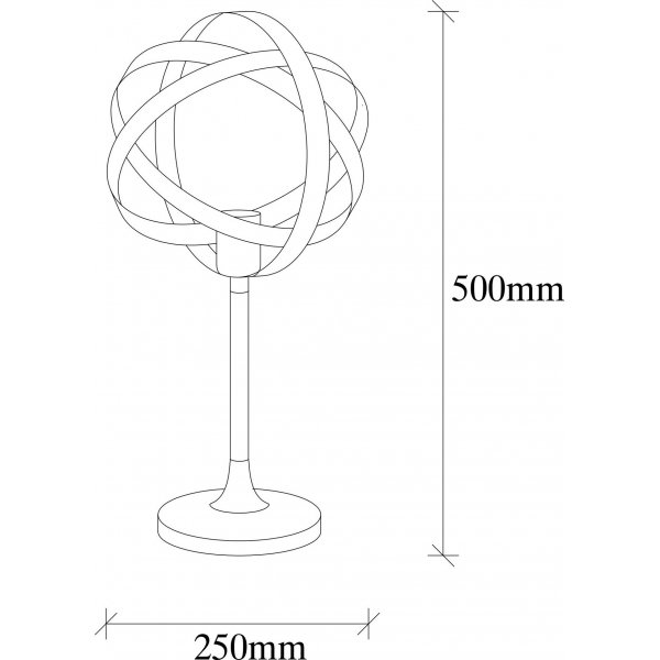 Gezegen Tischlampe - Schwarz